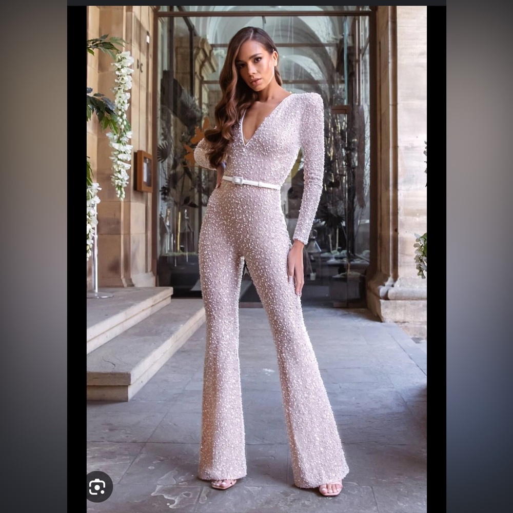 Eliza white jumpsuit